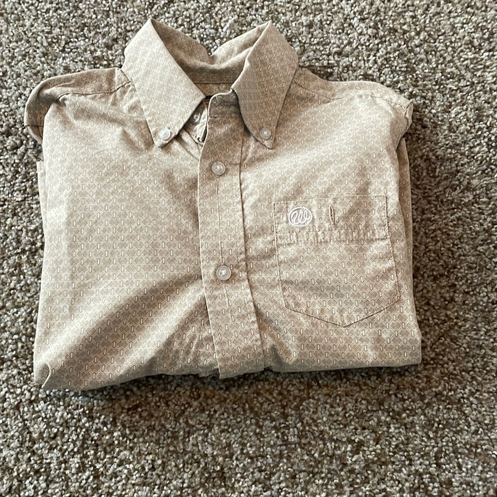 Size small wranglers long sleeve button down shirt